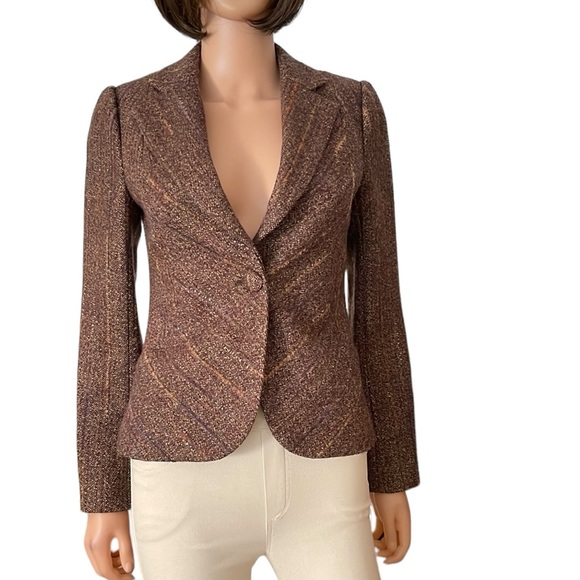 NWOT Banana Republic metallic tweed blazer jacket - Picture 1 of 10